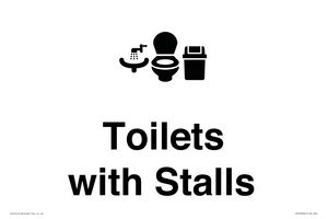 Toilets: Stalls and Wash Basin with Sanitary Bin